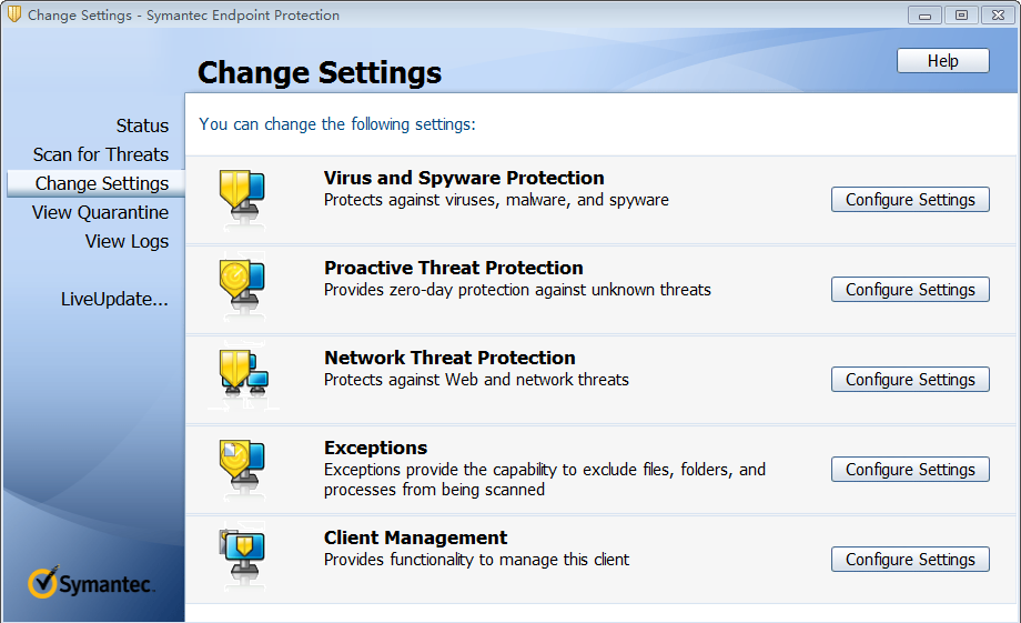 Rav endpoint protection как удалить. Symantec производительность. Symantec mobile Insight. Configure process описание. Symantec Endpoint Protection Sonar.