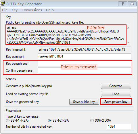 Generate rsa key pair from password iphone